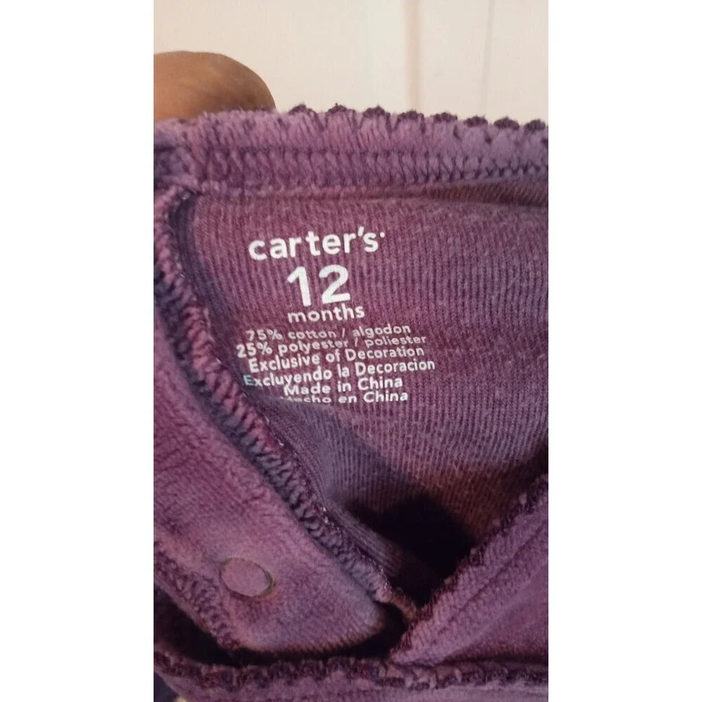 Carters baby girl‎ purple velvet making set